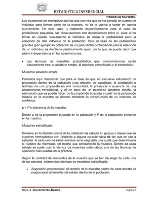 2 Ténicas de Muestreo