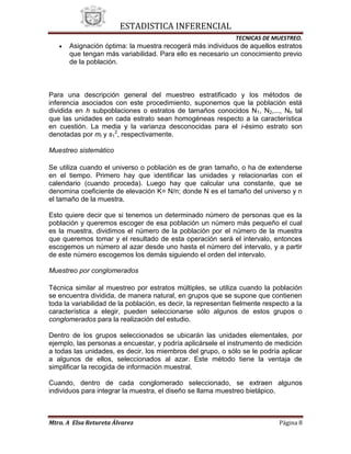 2 Ténicas de Muestreo