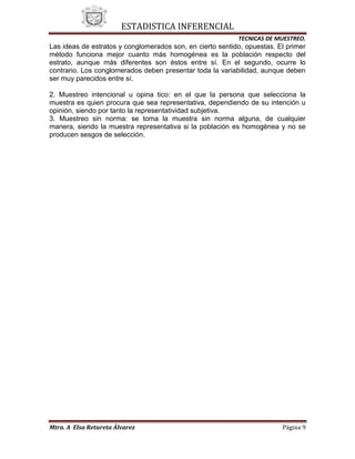 2 Ténicas de Muestreo