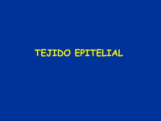 TEJIDO EPITELIAL
 