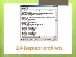 2.3 Corregir errores lógicos en unidades de almacenamiento.