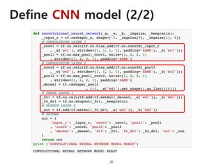 Define CNN model (2/2)
26