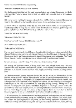 Mrs. Hall Invisible Man 2 the invisible man, by h. g class - xii | PDF