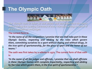 The Olympic Oath

 