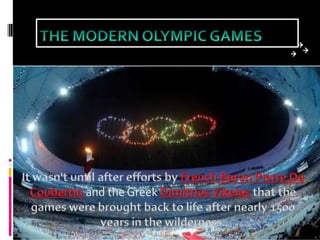 2 the modern olympic games