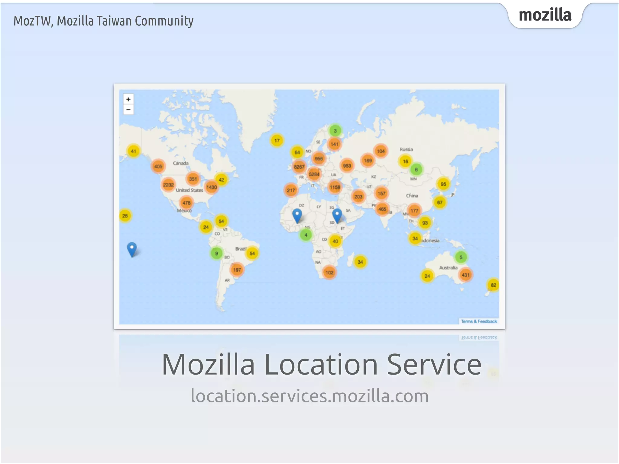 MozTW, Mozilla Taiwan Community

Mozilla Location Service
location.services.mozilla.com

mozilla

 