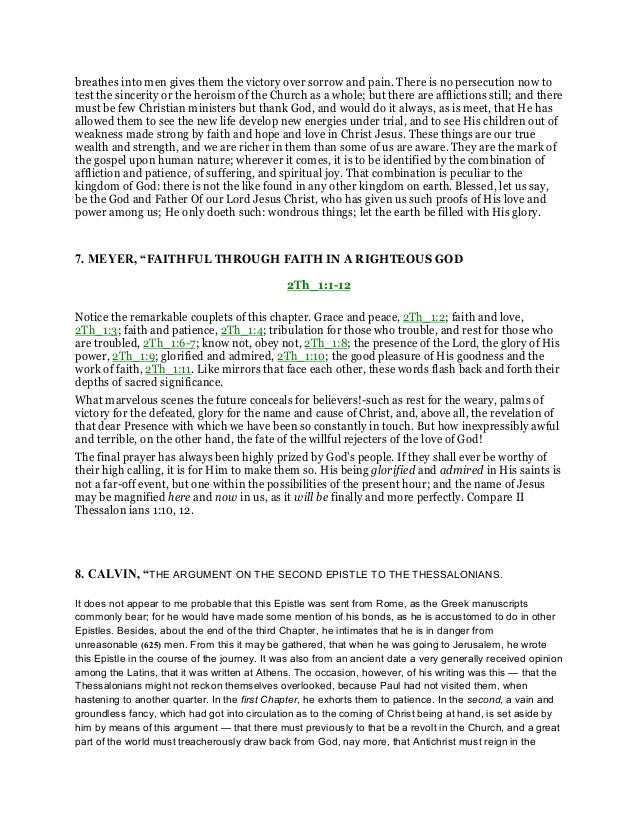 2 thessalonians 1 commentary