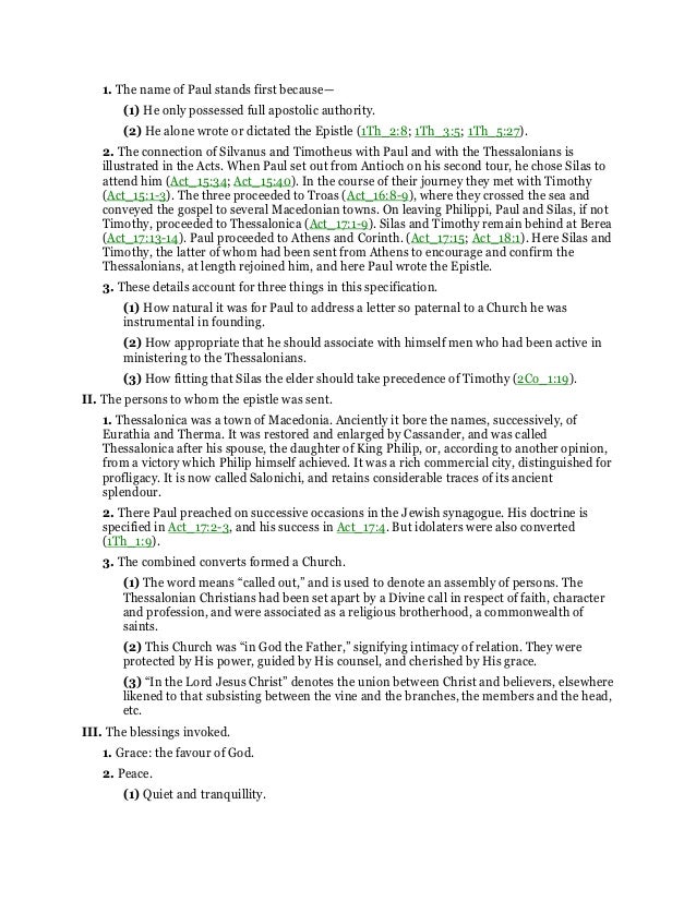 2 thessalonians 1 commentary