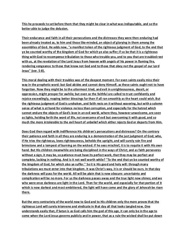 2 thessalonians 1 commentary