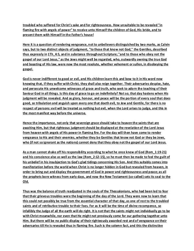 2 thessalonians 1 commentary