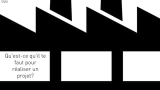 Qu'est-ce qu'il te
faut pour
réaliser un
projet?
21
 
