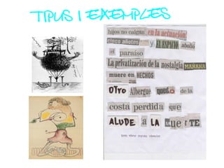 TIPUS I EXEMPLES
 