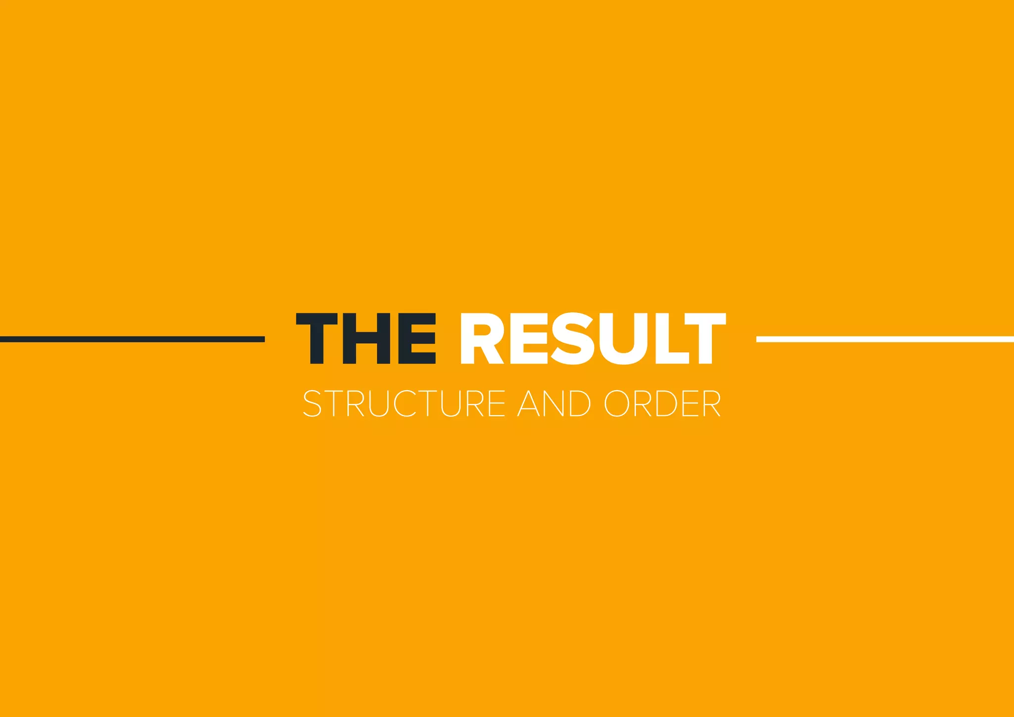 STRUCTUREANDORDER
THERESULT
 