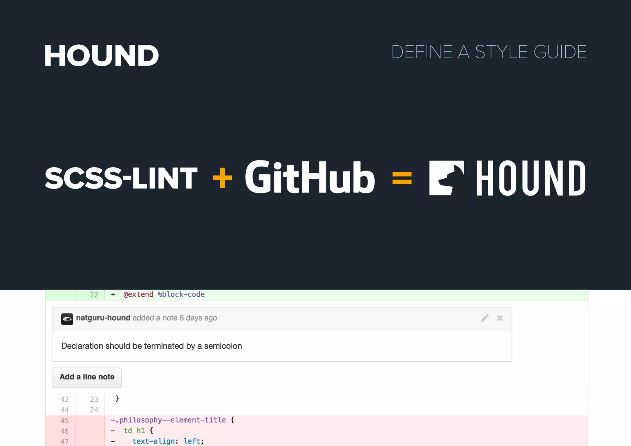 DEFINEASTYLEGUIDEHOUND
+ =SCSSLINT
 