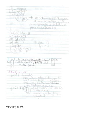 2º trabalho da 7ªA
 