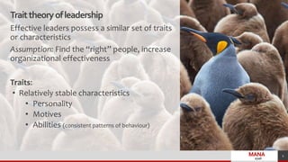 Stable Leadership What makes a leader? (week 2) | PPT