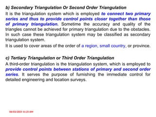 Triangulation is the process of tracing and measurement | PPTX