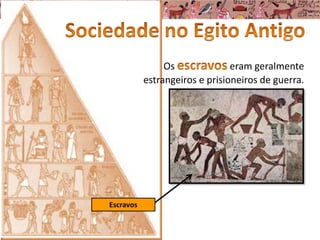 Os eram geralmente
estrangeiros e prisioneiros de guerra.
Escravos
 