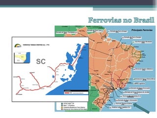 OS EIXOS DE LIGAÇÃO E
INTEGRAÇÃO NO BRASIL
 
