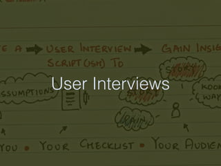 User Interviews
 