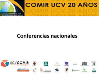 Conferencias nacionales
 