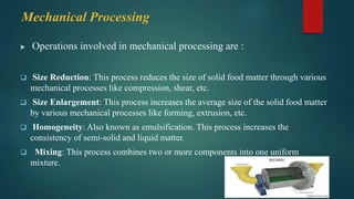 unit operation in food processing ppt by Ramkinker Bhu | PPTX