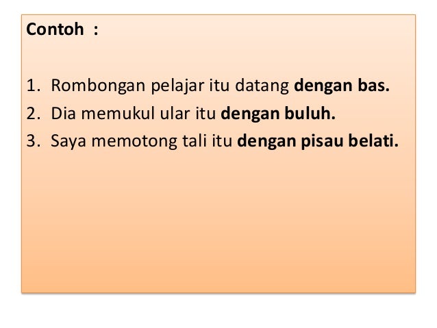 2 unsur keterangan frasa kerja