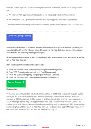 2V0-15.25 VMware Workspace ONE UEM Deployment Exam Guide & Prep | PDF