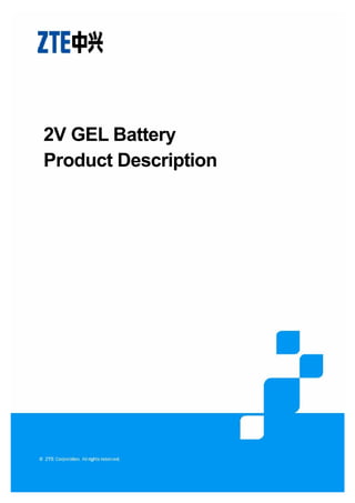 2V GEL Battery
Product Description
 