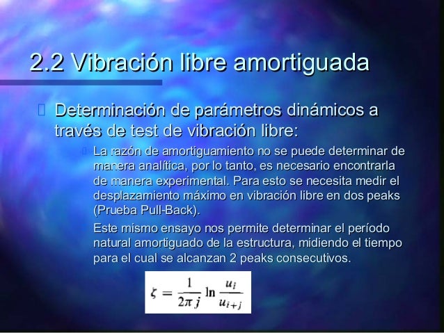 Que es una vibración libre no amortiguada grafique un ejemplo