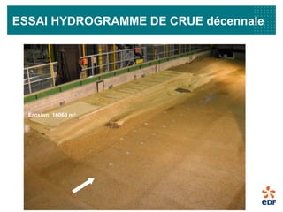 13
ESSAI HYDROGRAMME DE CRUE décennale
Erosion: 16060 m3
 