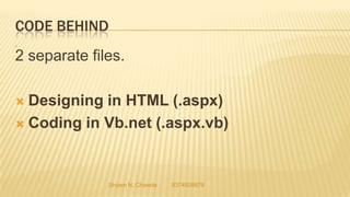 Basic Concept of ASP.NET