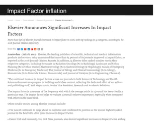 Vincent Larivière - Journal Impact Factors: history, limitations and adverse effects