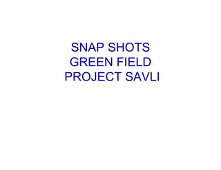 Green field project making of production plant | PDF