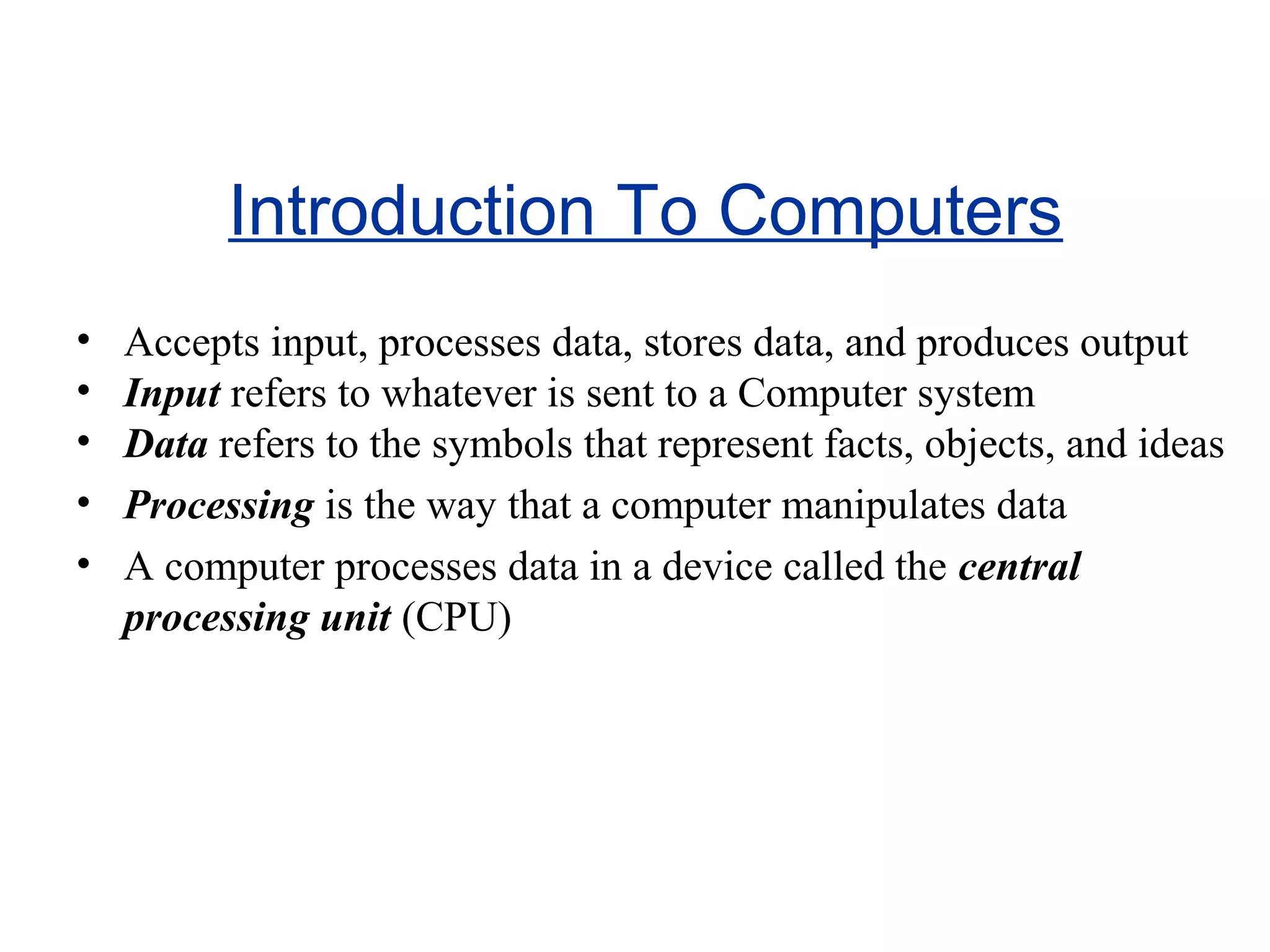Basics of computer applications | PPT