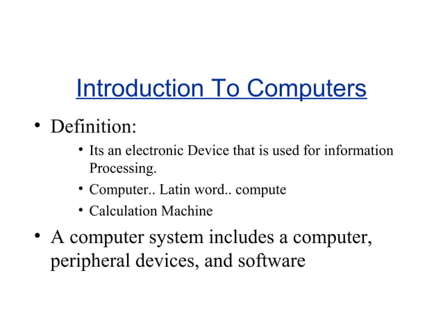 Basics of computer applications | PPT