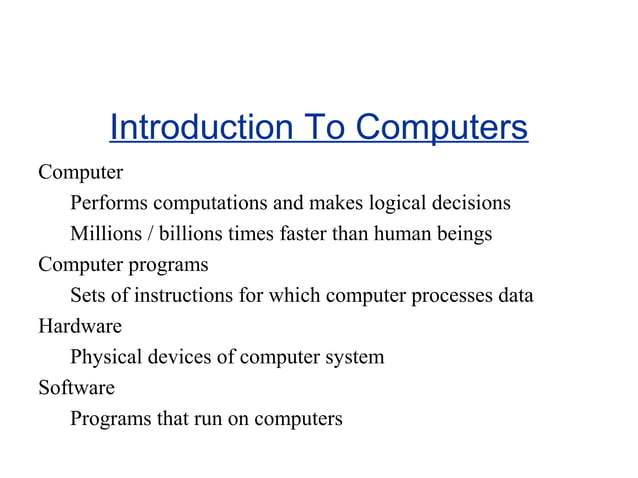 Basics of computer applications | PPT