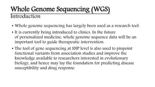 2 whole genome sequencing and analysis | PPTX