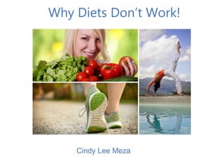 Cindy Lee Meza
Why Diets Don’t Work!
 