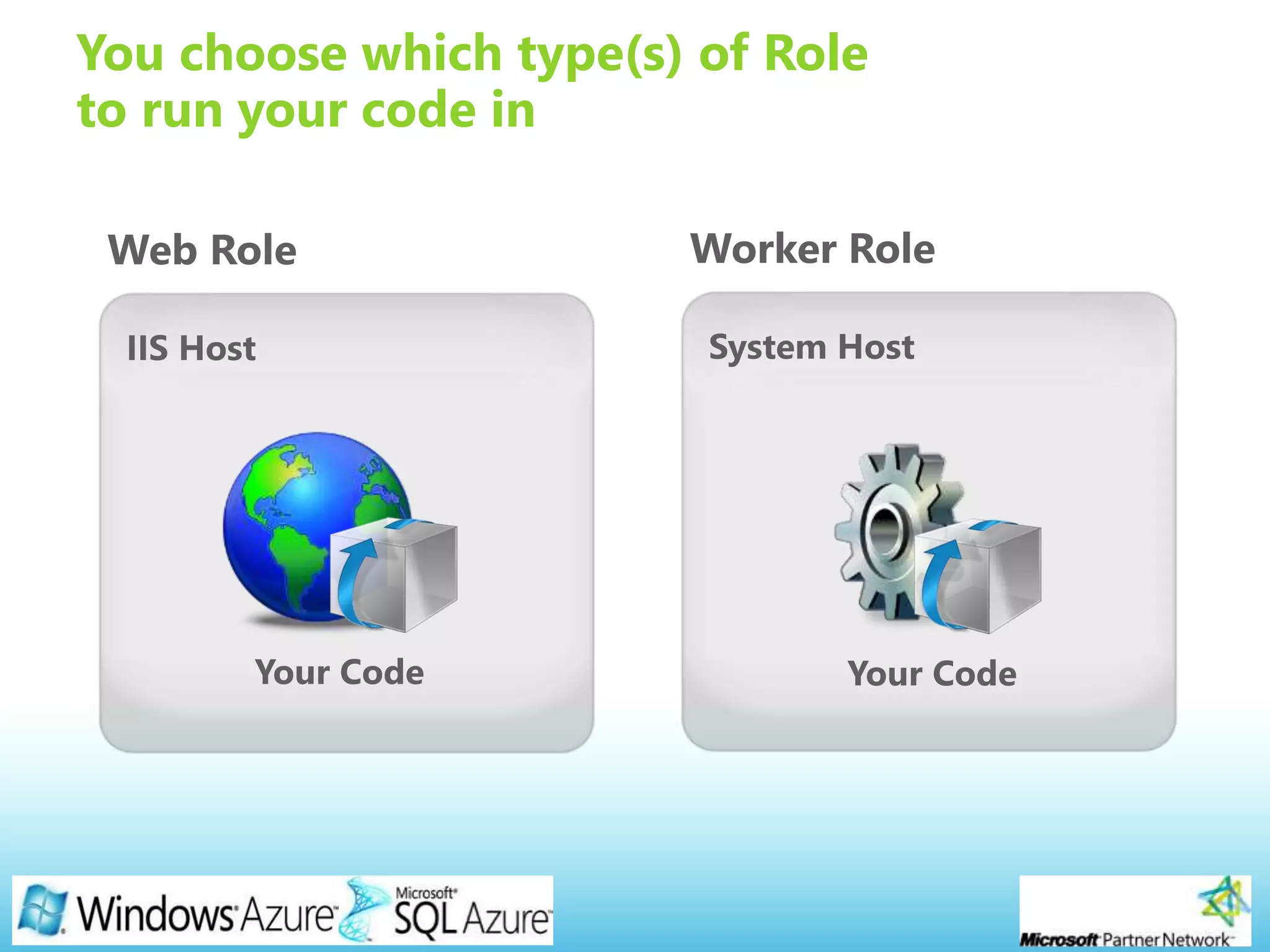 Page 10
You choose which type(s) of Role
to run your code in
 