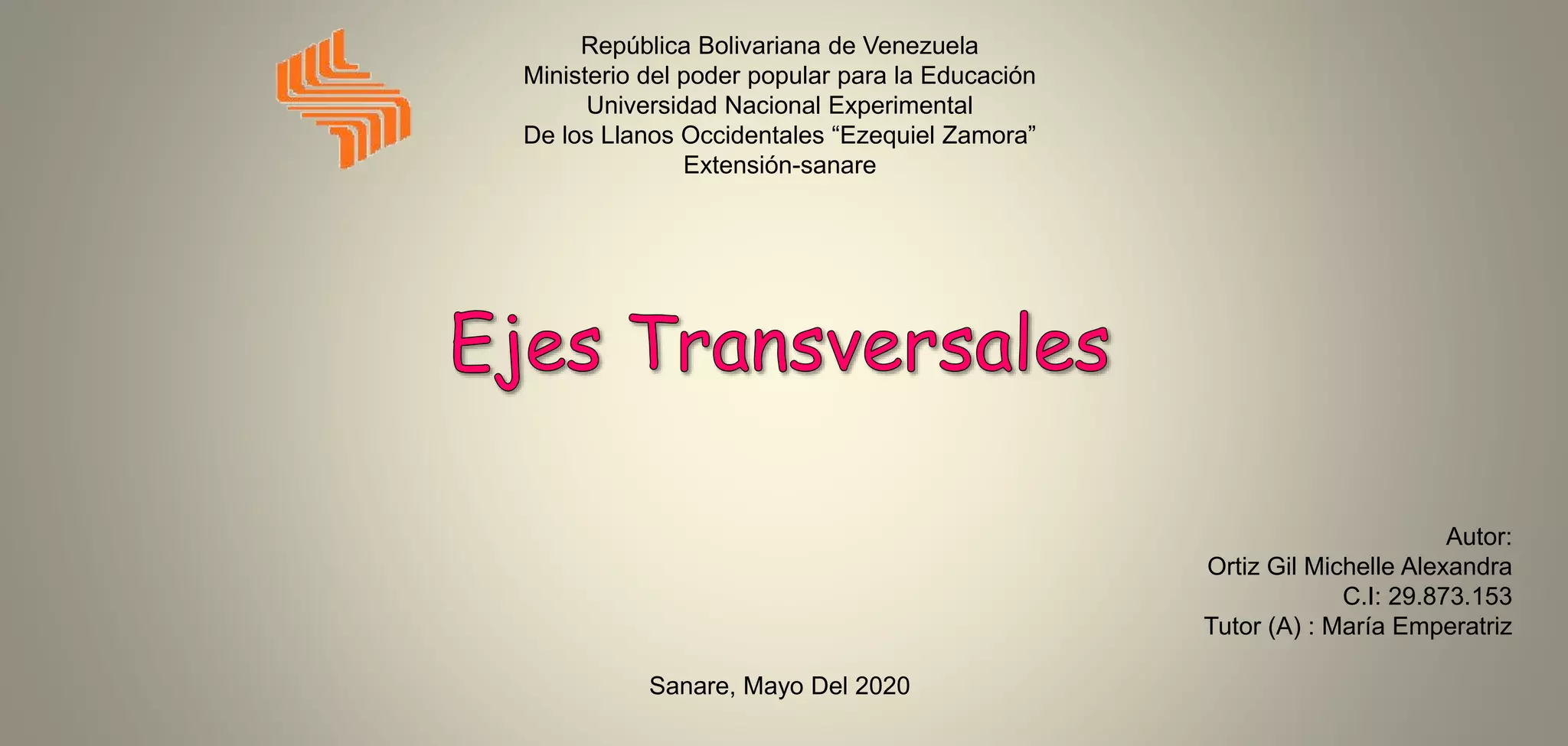 Ejes transversales 1 PPT