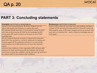 PART 3: Concluding statements
QA p. 20
 