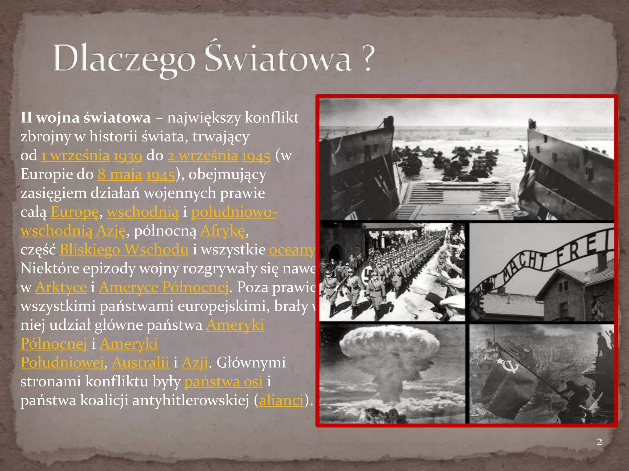 ściąga Na Sprawdzian Z Historii 2 Wojna światowa www.slideshare.net