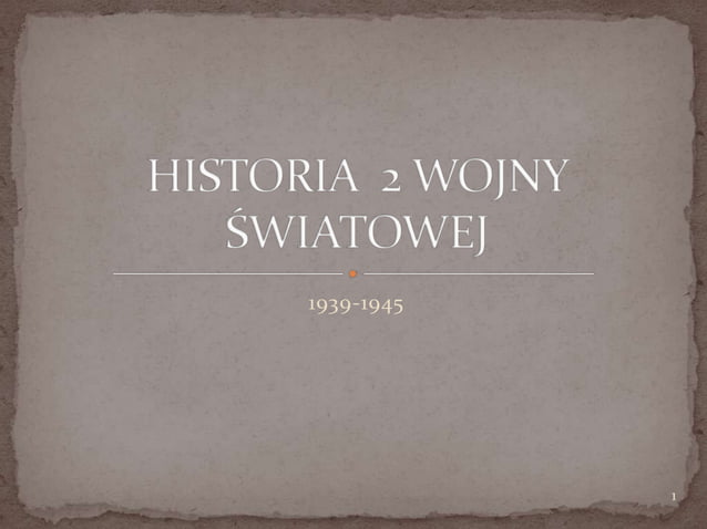 2 Wojna śWiatowa | PPTX