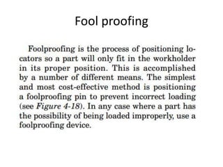 Work Holding Concept in Production Tooling | PPTX