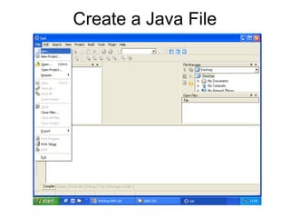 Create a Java File