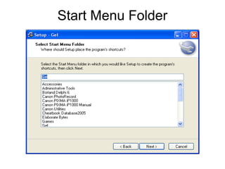 Start Menu Folder