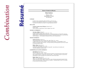 Combination
Résumé
 