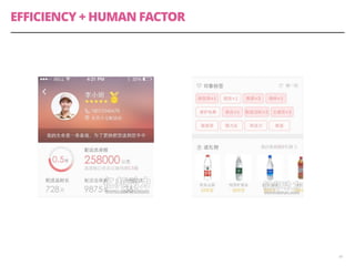 EFFICIENCY + HUMAN FACTOR 
41 
 