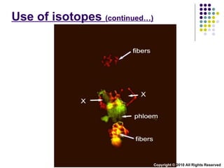 Use of isotopes  (continued…) Copyright ©  2010 All Rights Reserved 